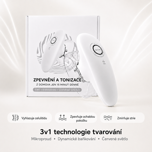 Bodily Lumina PRO – 3v1 technologie: EMS, vakuové baňkování a terapie červeným světlem